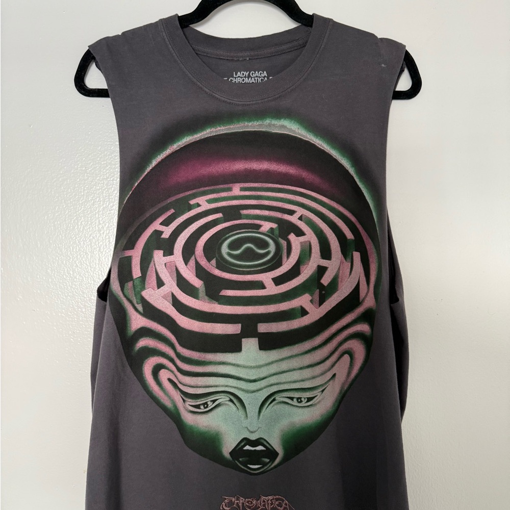 Lady Gaga Chromatica Ball Brain Tank Medium